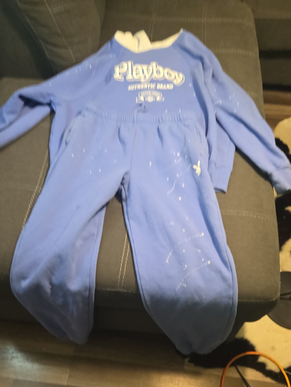 PLAYBOY Blue Womens Sweatpants - Casual Jogger Set